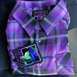Purple Plaid Men's Shirt